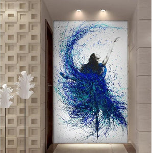 HD Printed Painting Dancing Ballerina