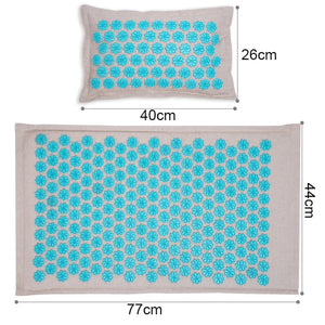 Acupressure Mat and Pillow Set