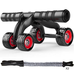 4-Wheel Abdominal Roller Muscle Trainer