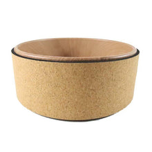 Load image into Gallery viewer, Natural Cork Yoga Wheel with Buddha Lotus