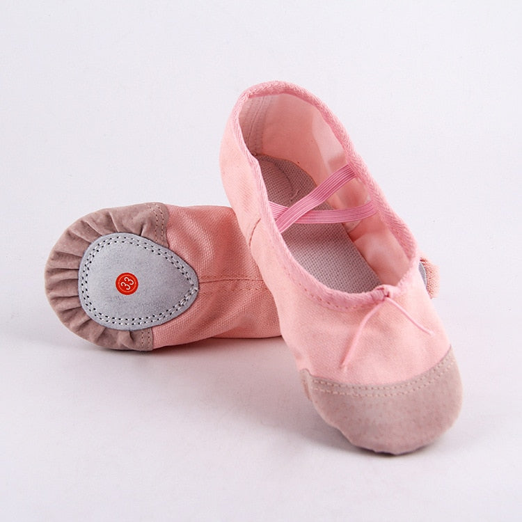 Little Girls Pink Ballet Dance Yoga Gymnastics Shoes