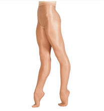 Load image into Gallery viewer, Ladies Glossy Stretchy Footed Dance Tights