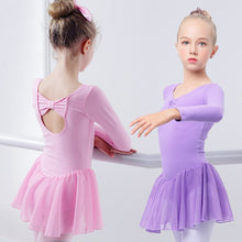 Load image into Gallery viewer, Girls Cute Leotard for Dance, Gymnastics and Ballet With Chiffon Skirt