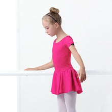 Load image into Gallery viewer, Girls Cute Leotard for Dance, Gymnastics and Ballet With Chiffon Skirt