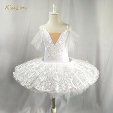 Load image into Gallery viewer, Girls White Swan Professional Ballet tutu